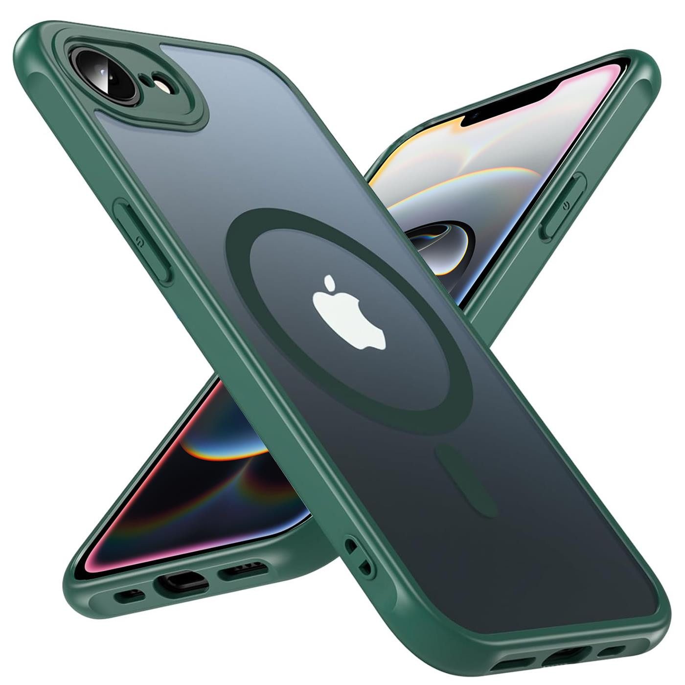 CoolGadget Handyhülle Magnet-Hülle für iPhone 16e Schutzhülle magnetisch 6,1 Zoll, Hülle Matt Stoßfest kompatibel mit Magsafe Zubehör Kameraschutz Case