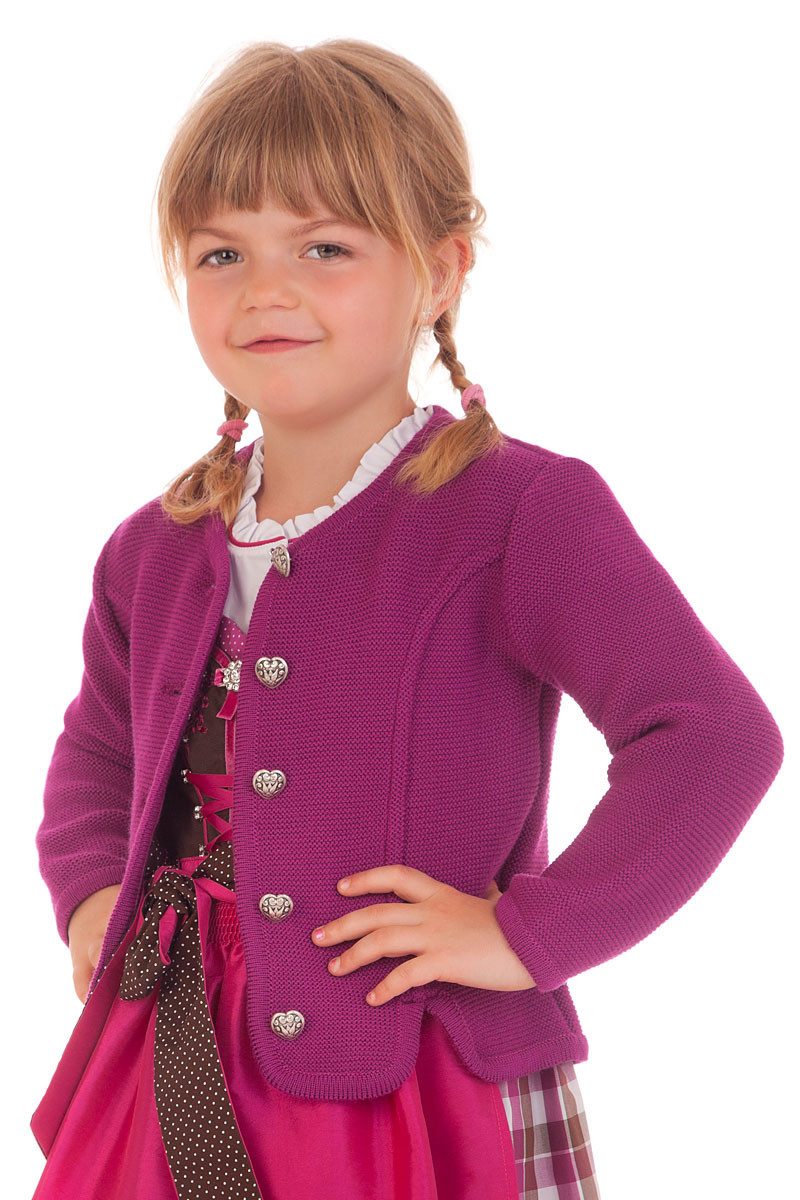 M.Stützle GmbH Trachtenjacke Trachtenjacke Kinder - BIBBI - rot, fuchsia