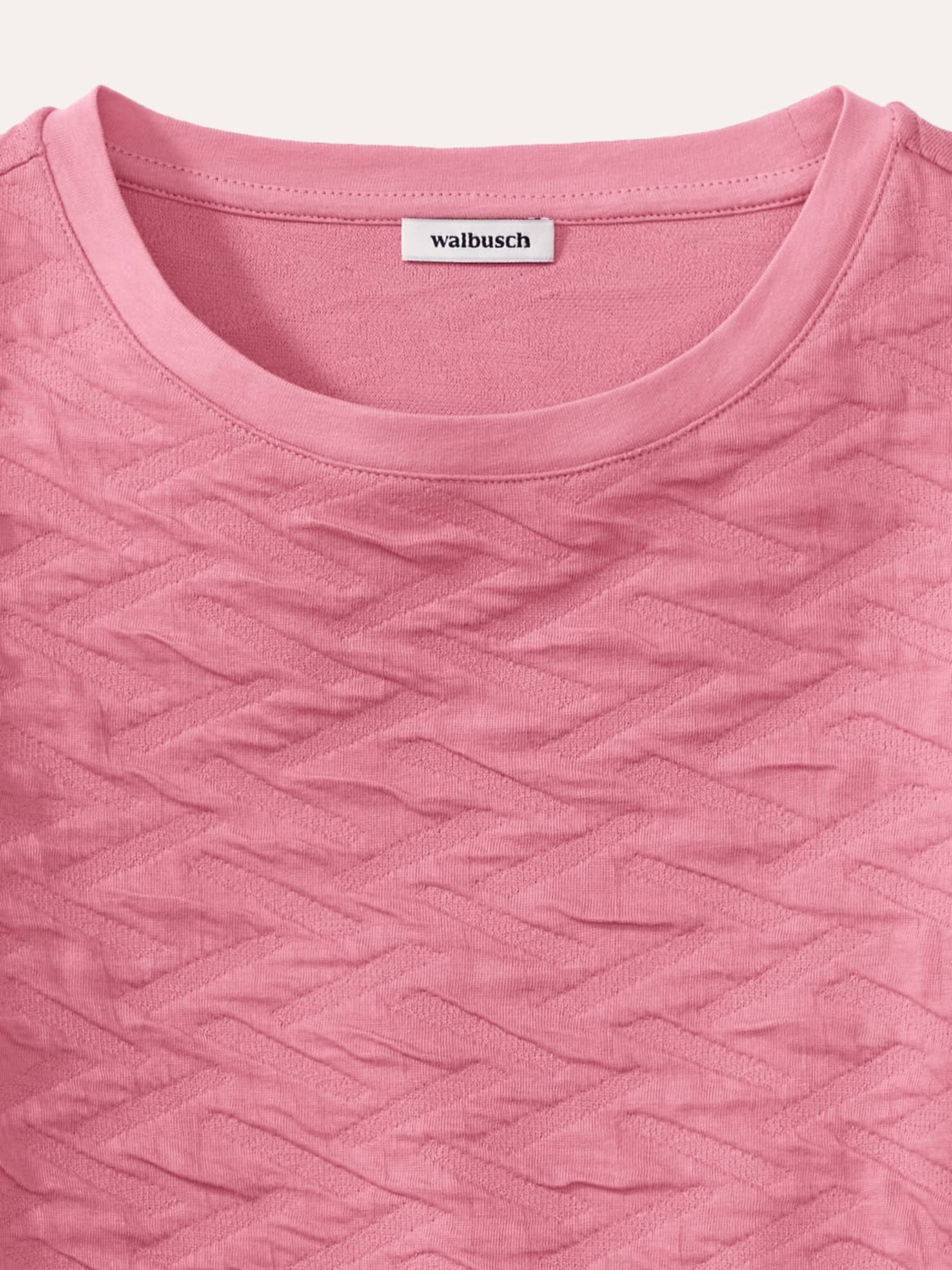 Walbusch Langarmshirt Damen Jacquard-Sweaty 3D Langarmshirt Rundhals pflegeleicht Baumwollmischung (Jersey) für Komfort, atmungsaktiv – Bild 4 von 4