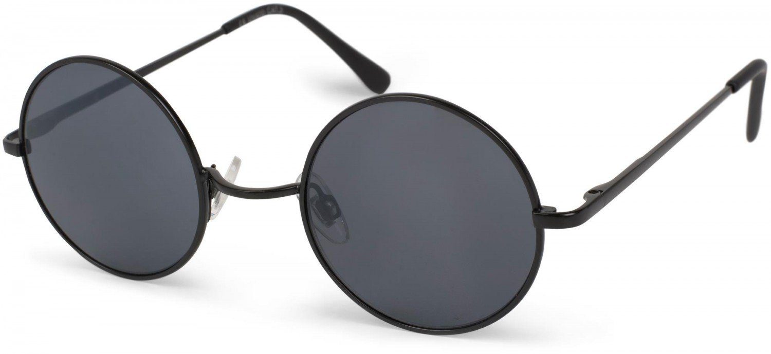 Sonnenbrille Sonnenbrille mit kleinen runden Gläsern und Metallrahmen