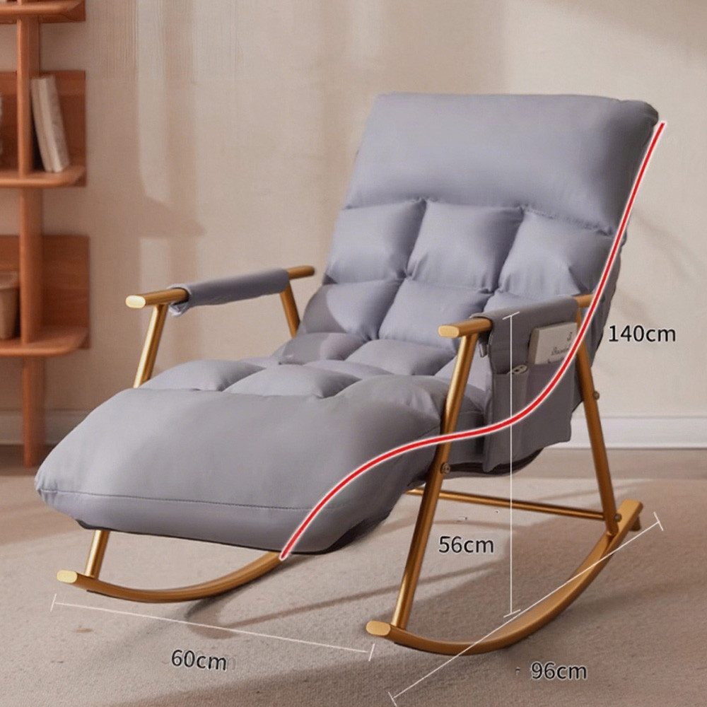 POPOLIC Schaukelstuhl Wohnzimmer Schaukelstuhl Liege faul günstig online kaufen