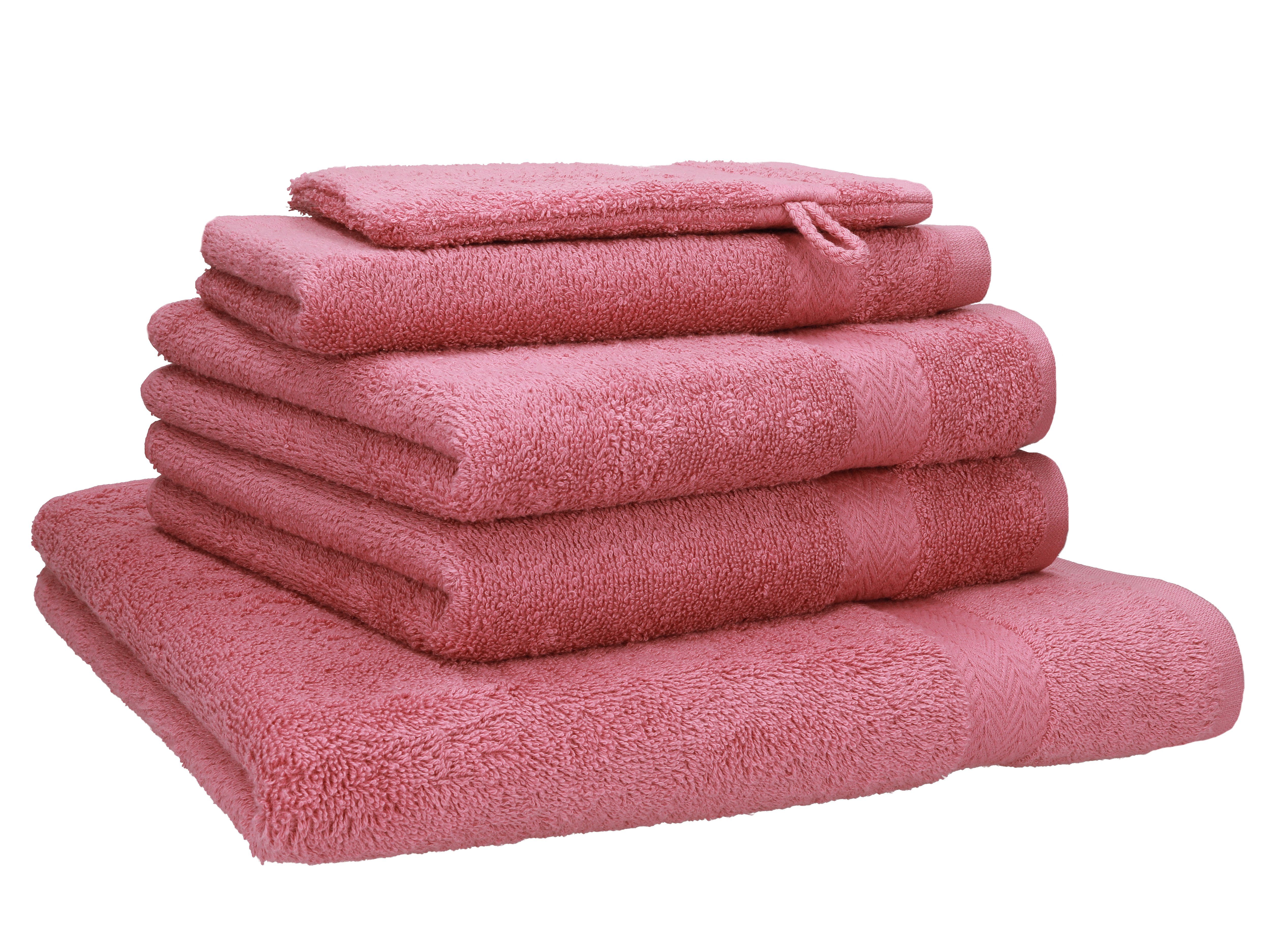 Betz Handtuch Set 5-TLG. Premium 1 Duschtuch 2 Handtücher 1 Gästetuch 1 Waschhandschuh, 100% Baumwolle