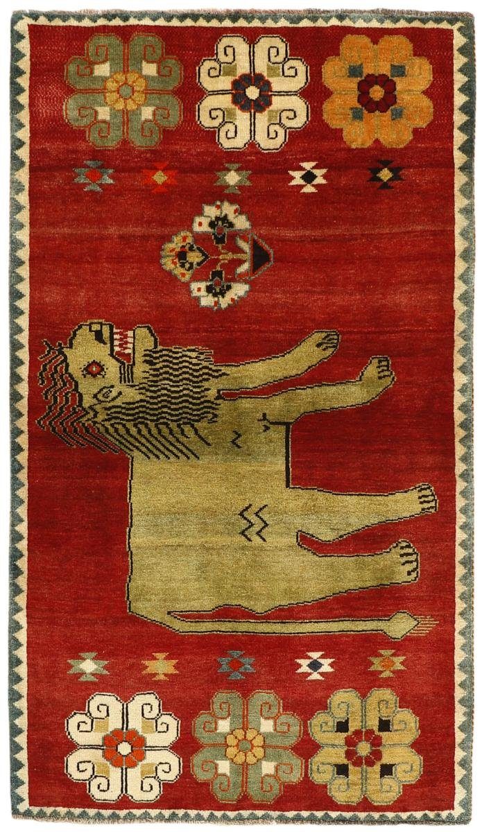 Orientteppich Ghashghai Figural 106x176 Handgeknüpfter Orientteppich, Nain Trading, rechteckig, Höhe: 12 mm | Kurzflor-Teppiche