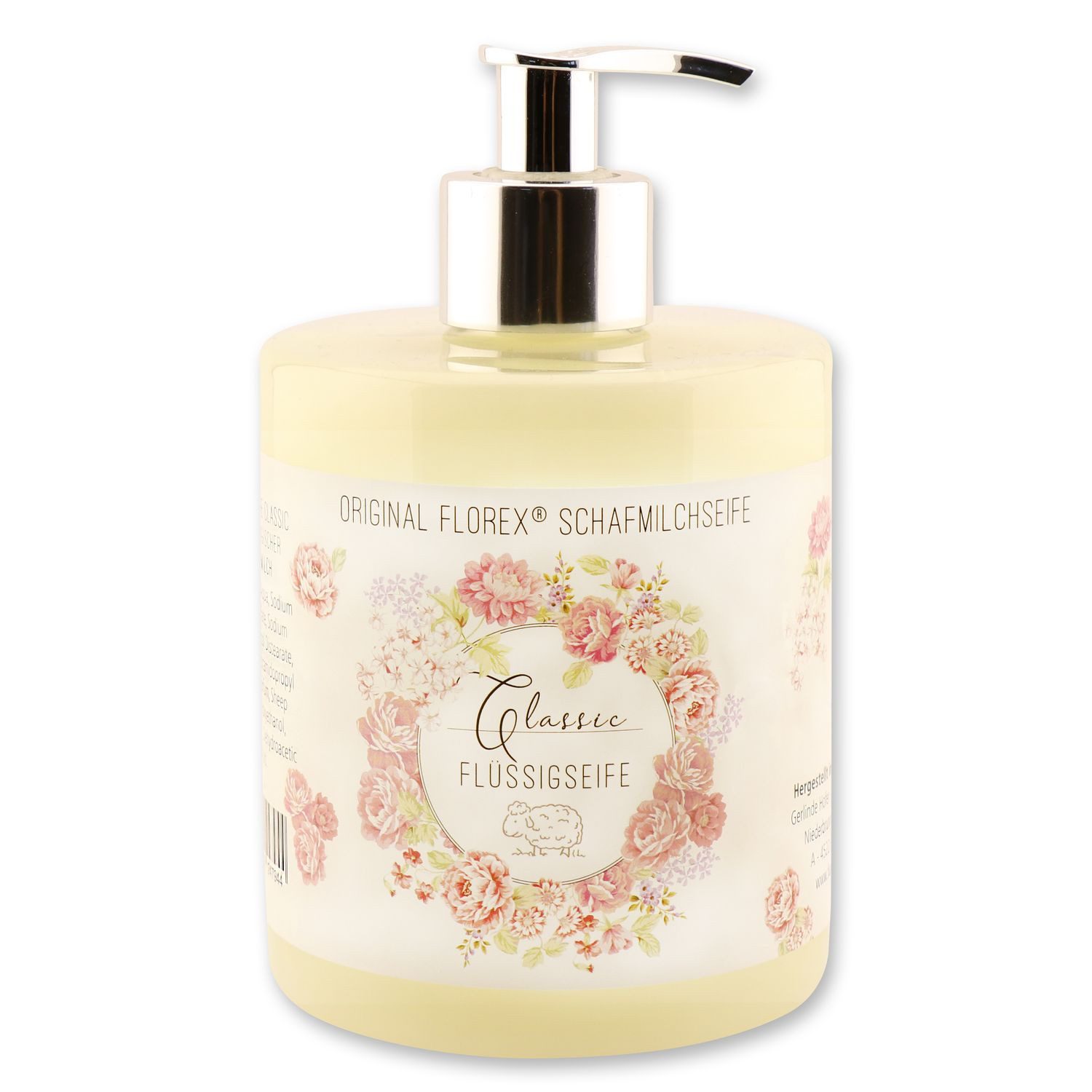 Gerlinde Hofer _ Florex GmbH Flüssigseife Classic, 1-tlg., mit Spender Bio Schafmilch 500 ml