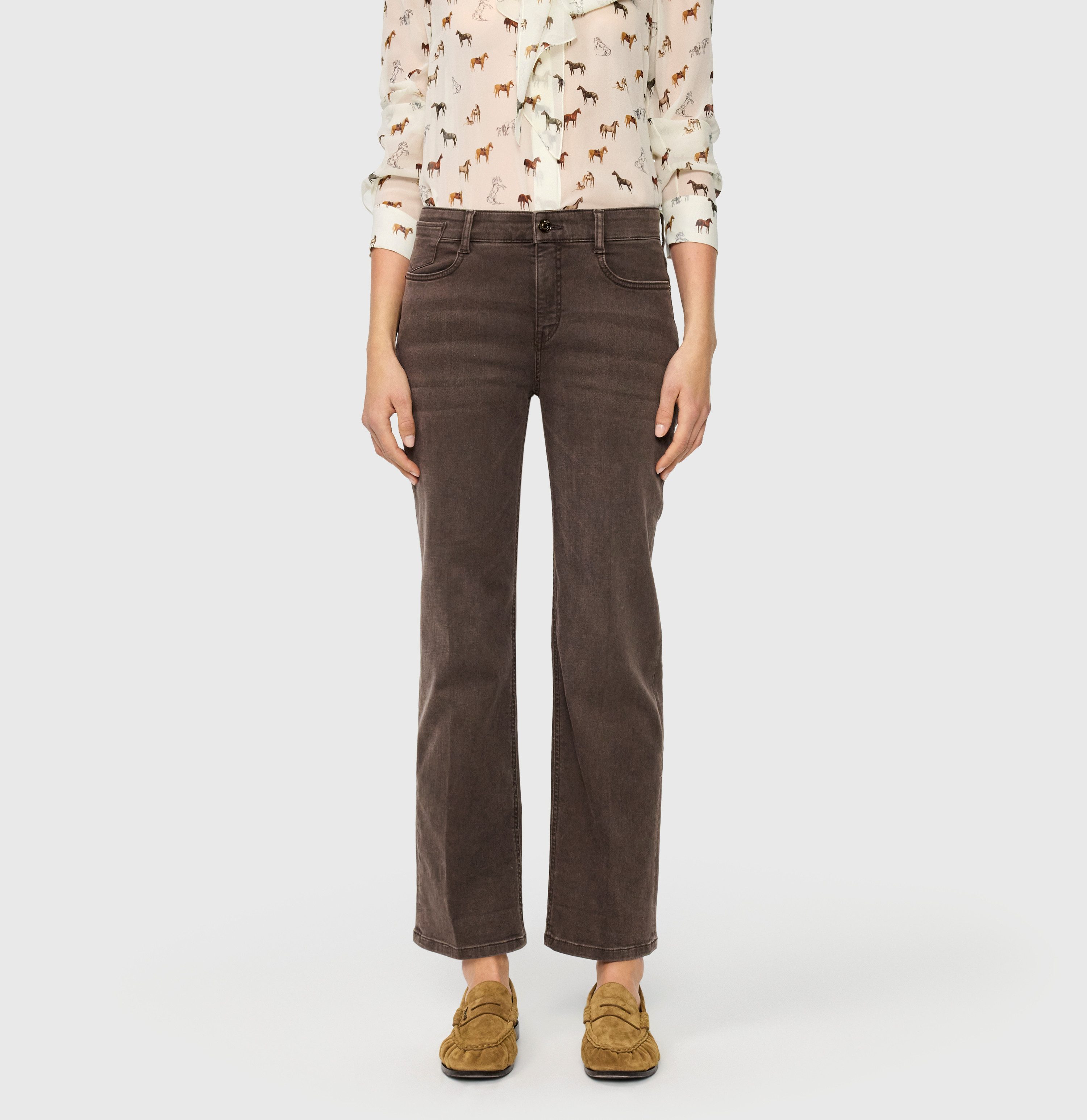 MAC Bootcut-Jeans LAURA Figurformende Denim-Qualität