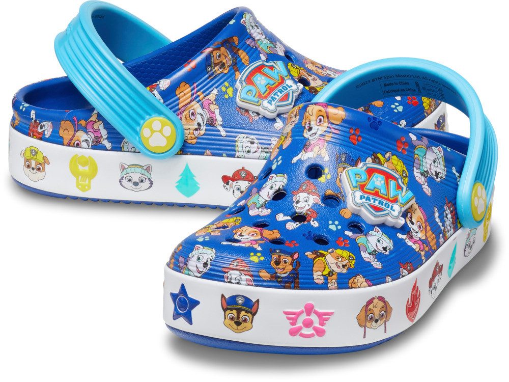 Crocs Paw Patrol Off Court Clog T Clog Hausschuh, Kindergartenschuh mit coolem Motiv