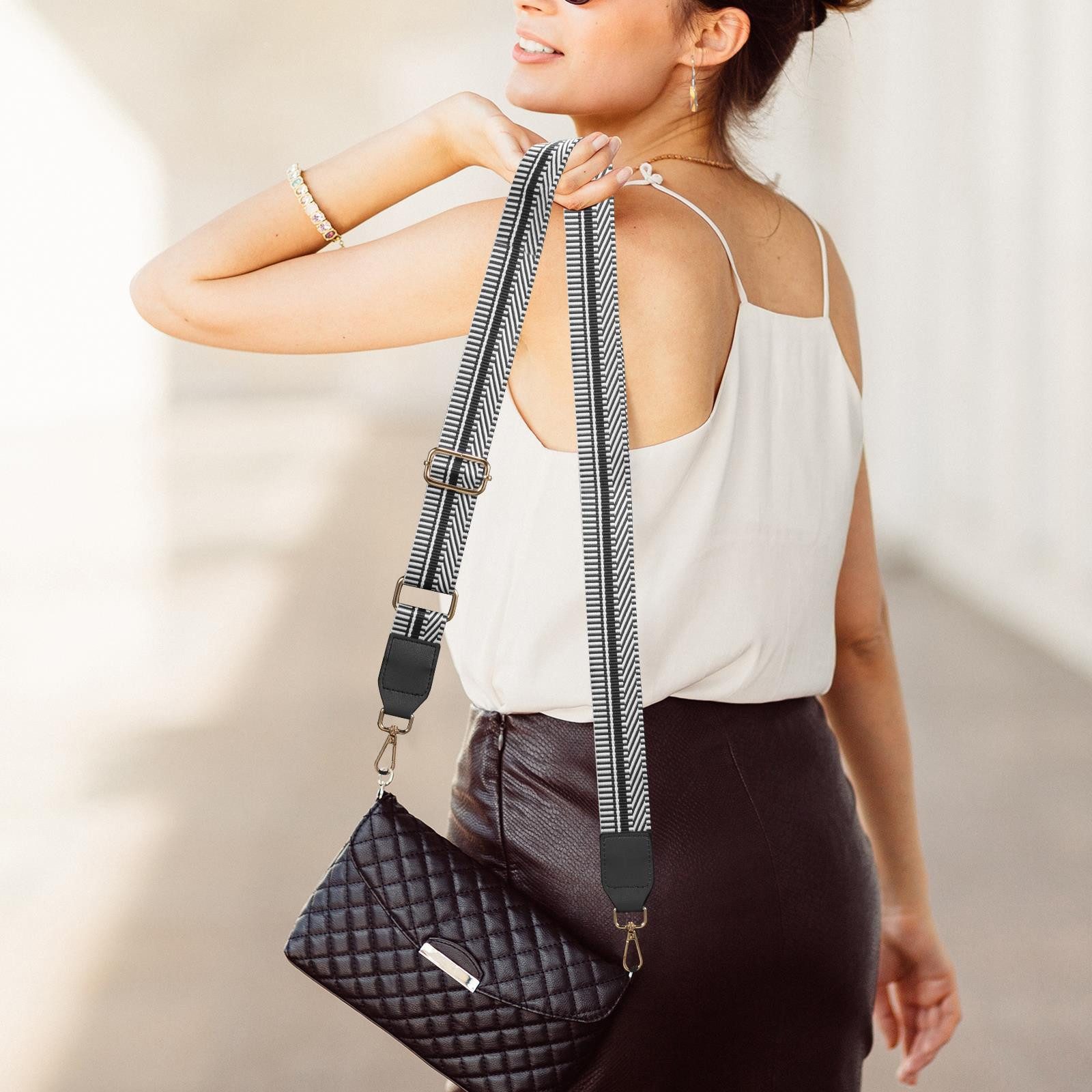 VERCO Schulterriemen einstellbar für Handtaschen Umhängegurt Ersatz Schulter Gurt Trageriemen Riemen verstellbar