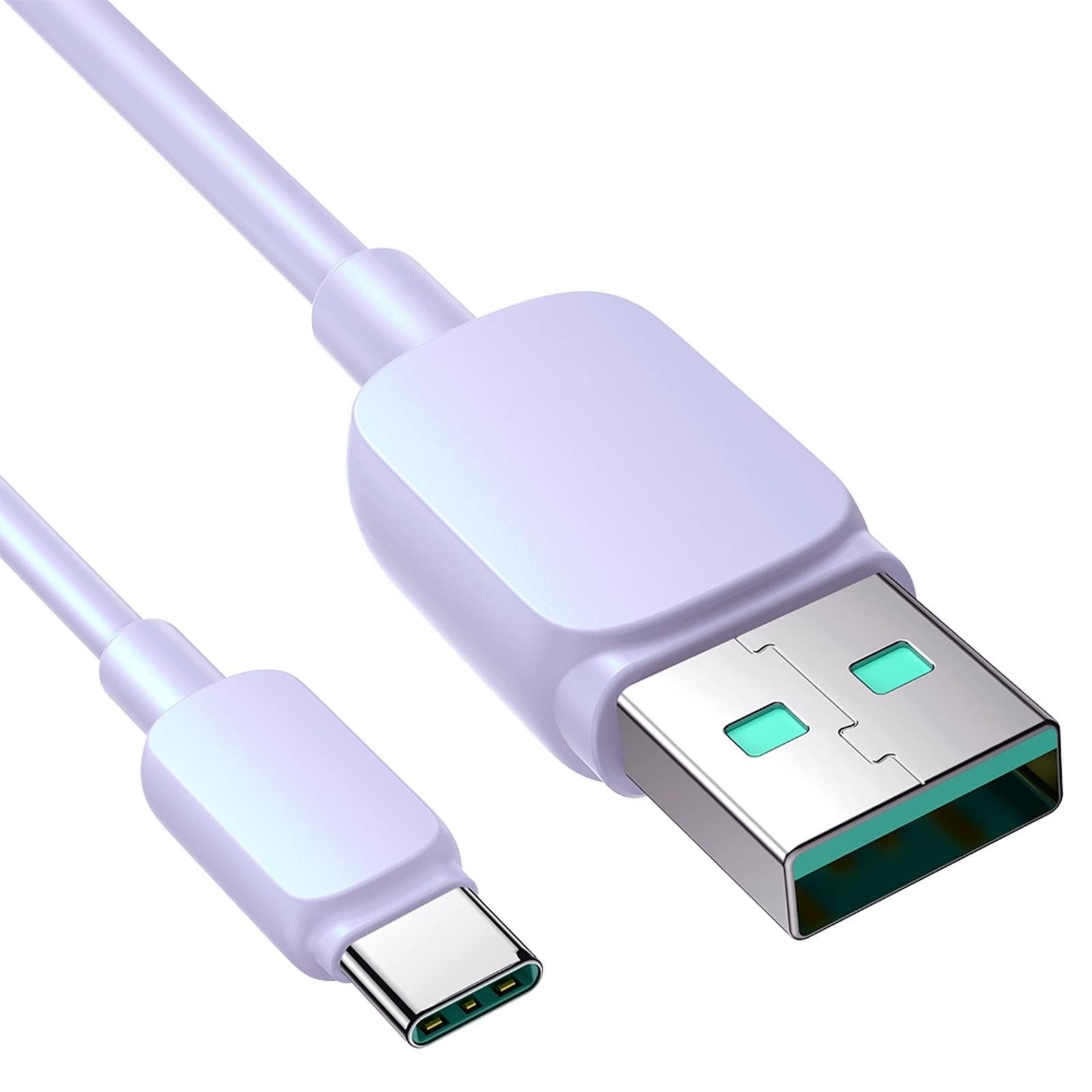 JOYROOM USB Daten & Ladekabel bis zu 3A Ladestrom Smartphone-Kabel, USB Typ C, USB Typ A (120 cm), Aufladekabel für Samsung Xiaomi Huawei Universell