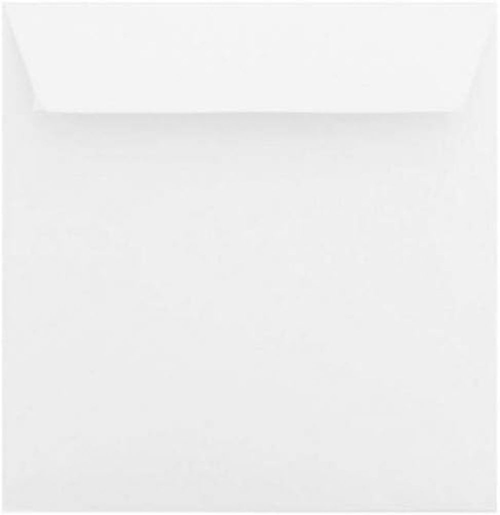 Briefumschläge24Plus Briefumschlag 25 St. 18 x 18 cm Briefumschläge Quadratisch Hafttklebend Weiß, 180 x 180 mm Briefumschläge Recyceltes Material
