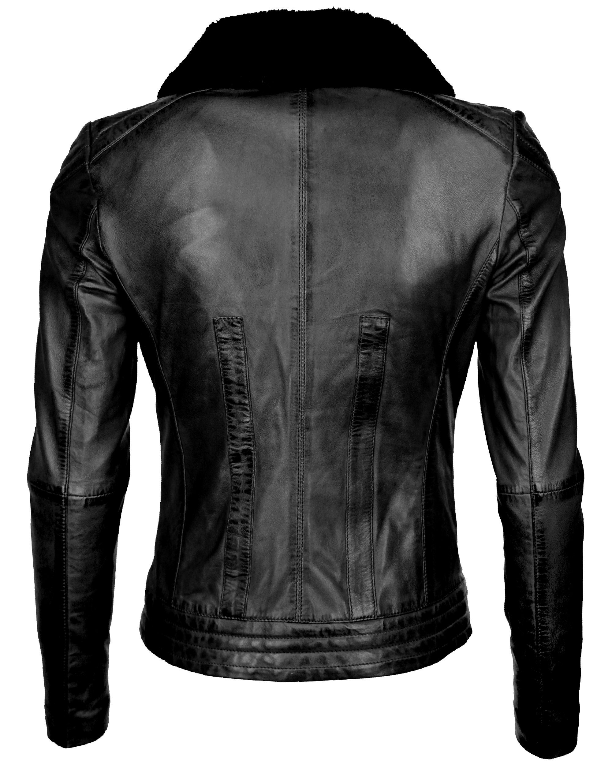 black Morelia Lederjacke Maze