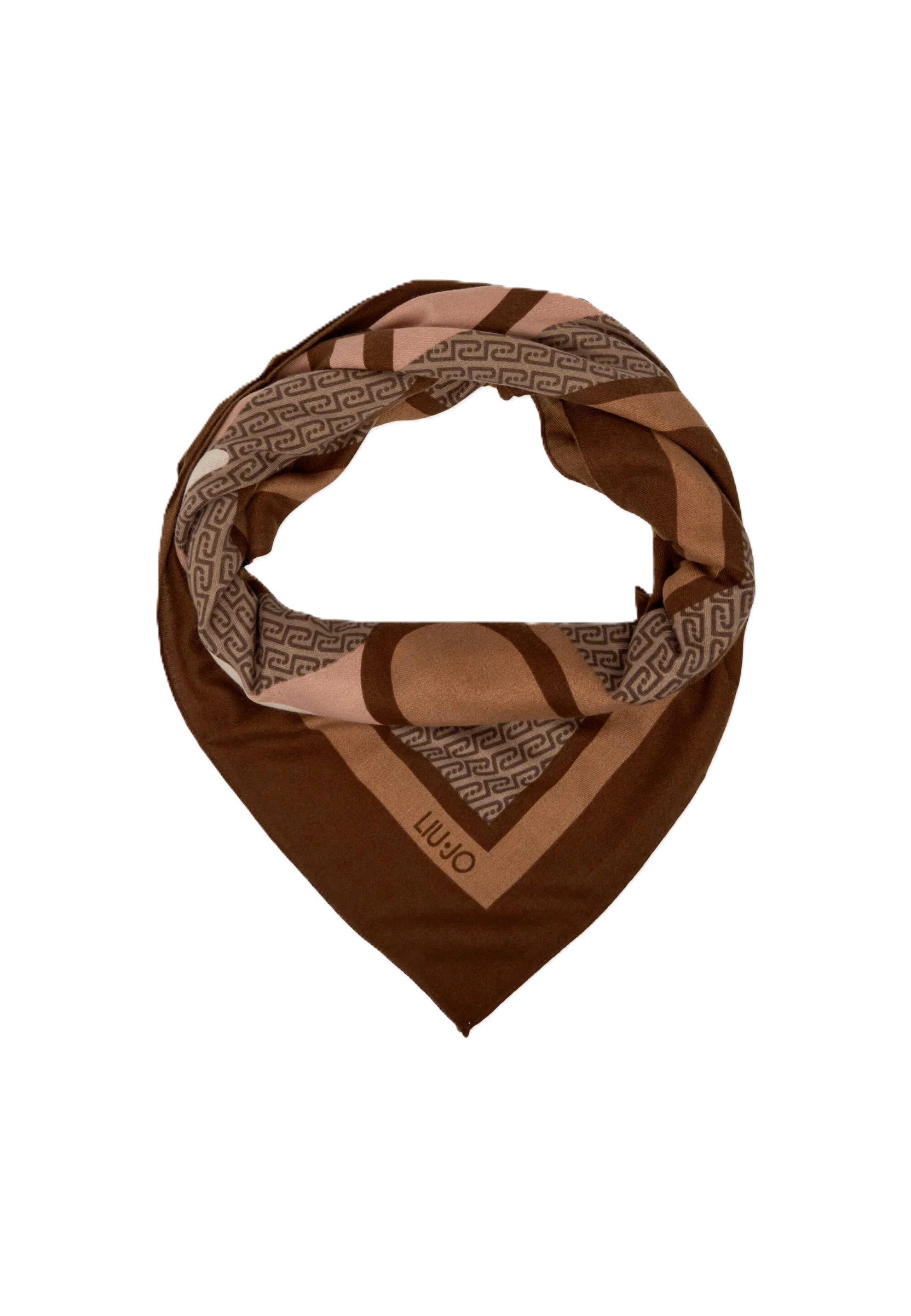 Liu Jo Modetuch Liu Jo Foulard - Logo Schal quadratisch mit edlem Muster für Damen
