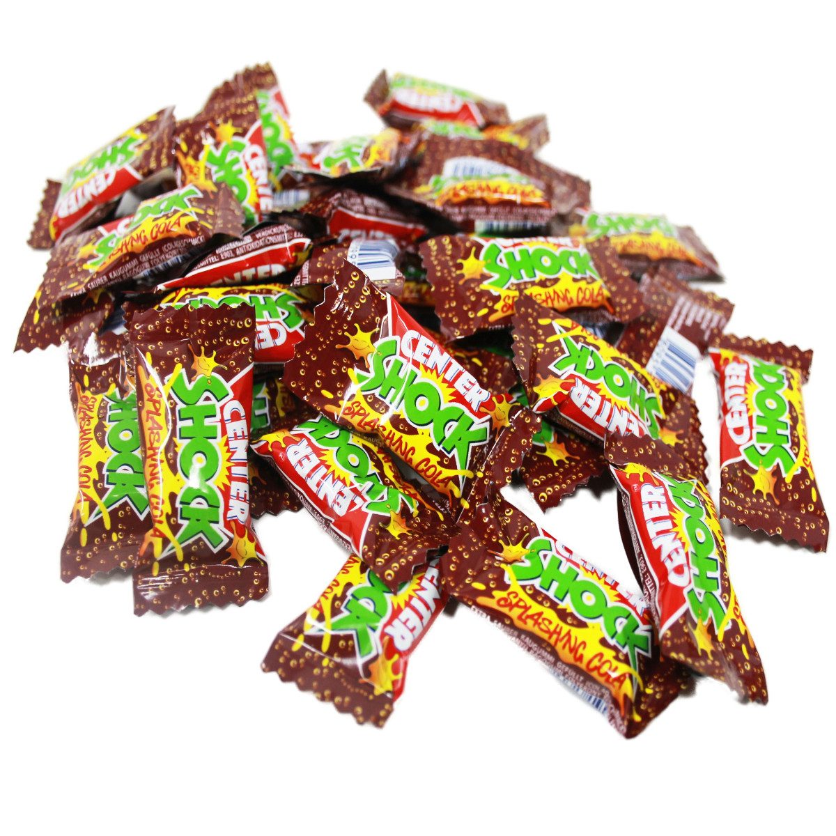 CENTER SHOCK Süßigkeit, Center Shock Cola extra saurer Kaubummi mit flüssiger Füllung 4g