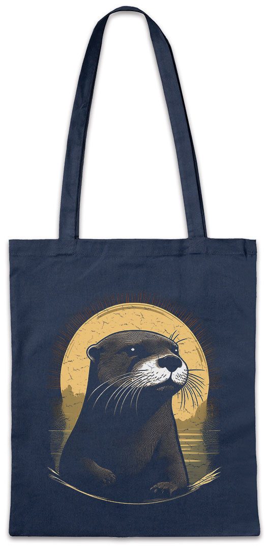 Beuteltasche Otter B Stofftasche Sweet Wildlife lontra Nutria Fischotter Seeotter