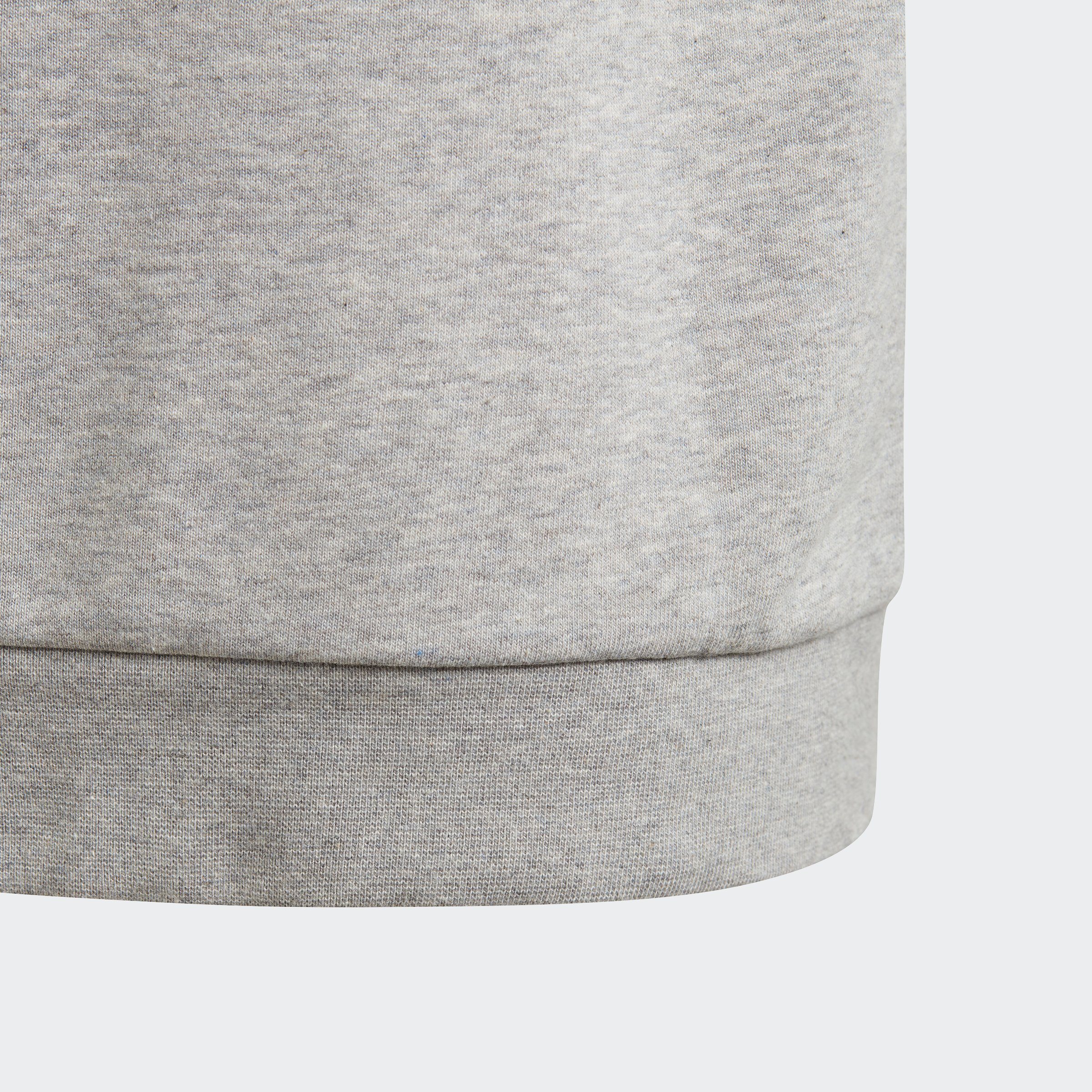 White / Grey TREFOIL Heather adidas Medium Originals HOODIE Sweatshirt