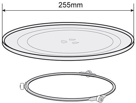 l, 819021, schwarz Grill, 20 Hanseatic Mikrowelle