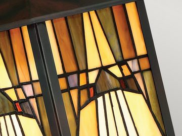 meineWunschleuchte LED Außen-Wandleuchte, LED wechselbar, warmweiß, Tiffany Lampe Landhausstil Fassade-nlampe Hauswand Wandlaterne, H 29cm