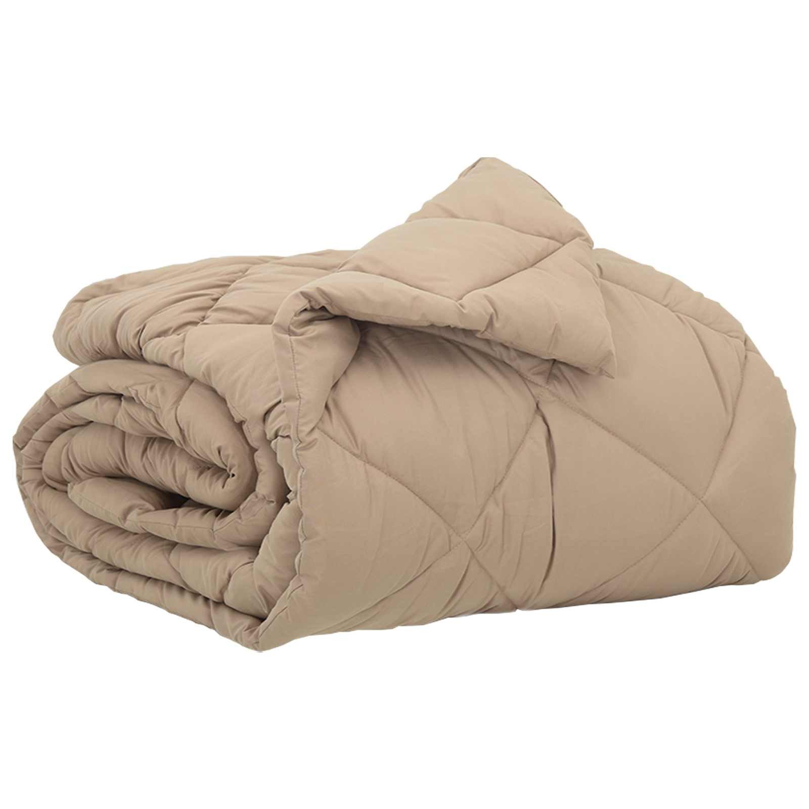 vidaXL Bett Ganzjahresbettdecke 135 x 200 cm 300 g/m² Taupe (1-tlg)