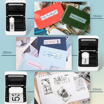 GelldG Taschendrucker, Sticker Drucker, tragbarer thermischer Fotodrucker Etikettendrucker