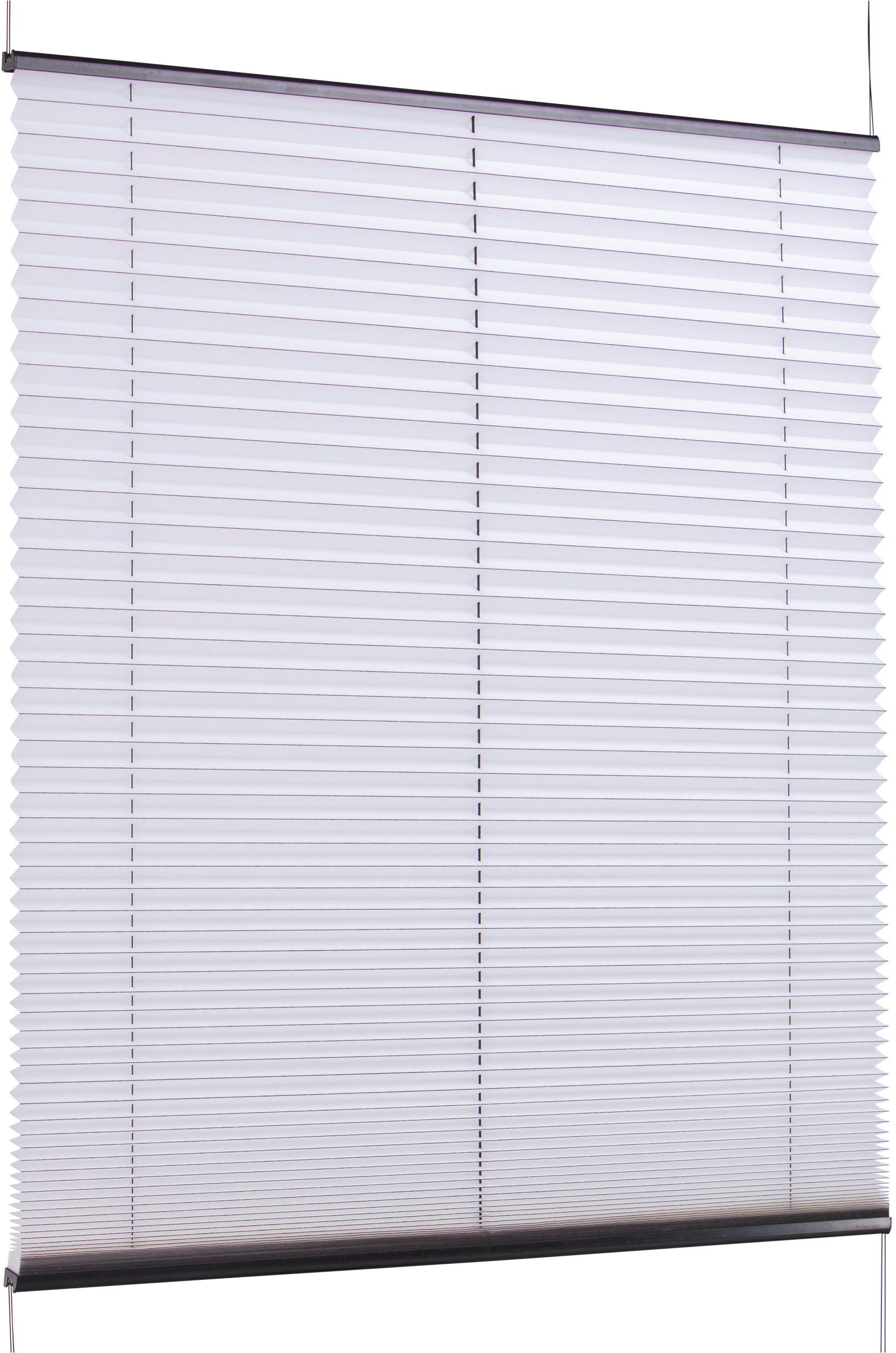 K-HOME Plissee Klemmfix FLORIDA Stripe mit patentiertem Design, Lichtschutz, ohne Bohren, verspannt, Klemmfix, patentiertes Design