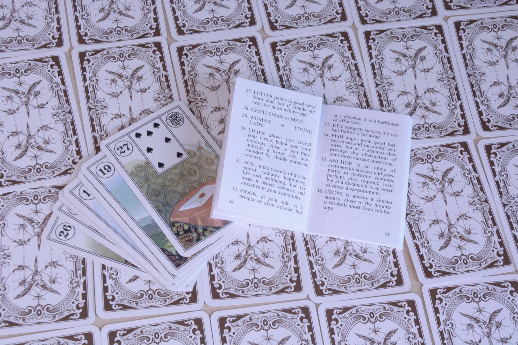 Königsfurt-Urania Verlag Spielesammlung Mlle Lenormand Wahrsagekarten No. 194115