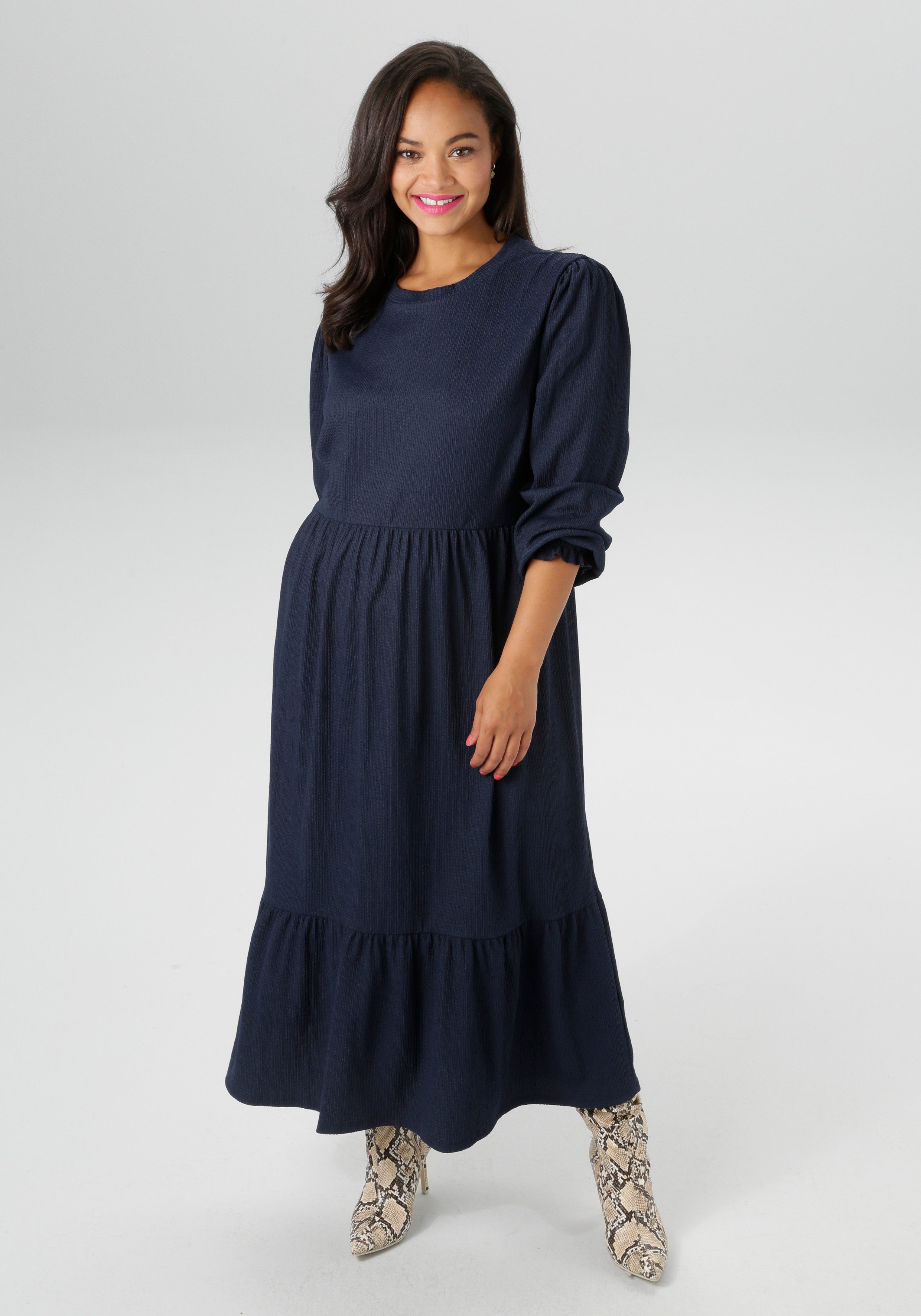 Aniston PLUS Jerseykleid, in trendiger Farbpalette - NEUE KOLLEKTION günstig online kaufen