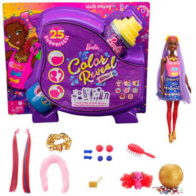 Mattel® Babypuppe Barbie Barbie Color Reveal Glitzer! Haarwechsel