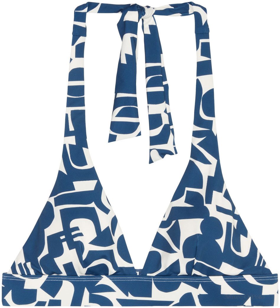Marc O'Polo Triangel-Bikini-Top Summer Blacks, Grafik-Design, Neckholder, t günstig online kaufen