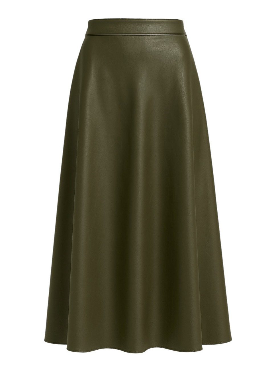 Mississhop Lederimitatrock Damen A-Linien langer Rock aus Kunstleder M.404 günstig online kaufen