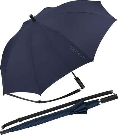 Esprit Langregenschirm Umhängeschirm Slinger mit Automatik und Tragegurt, groß-stabil