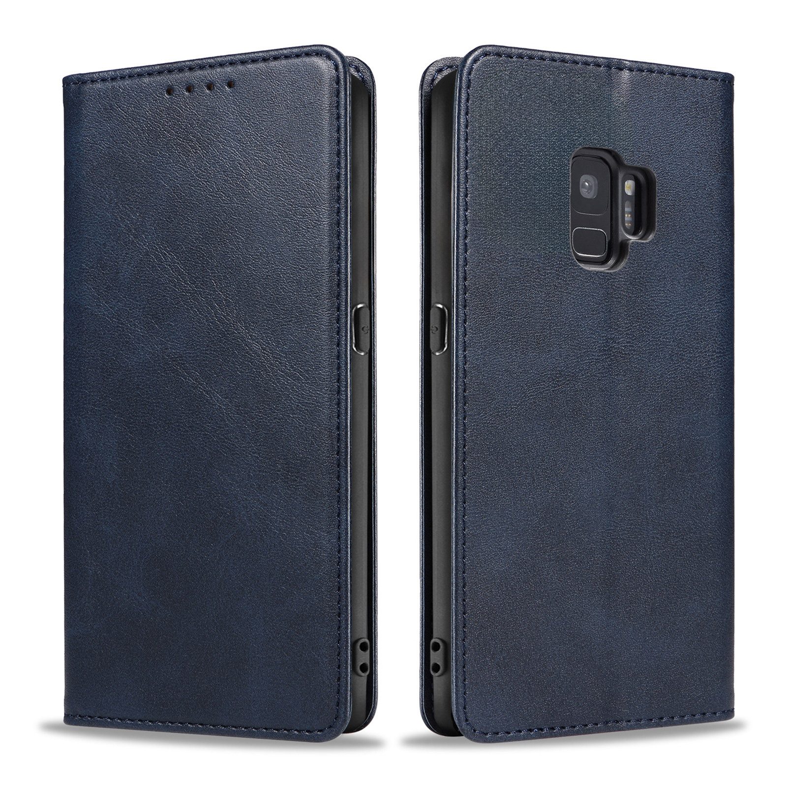 Tec-Expert Handyhülle Tasche Hülle für Samsung Galaxy S9 5.8 Zoll, 5.8", Cover Klapphülle Case mit Kartenfach Fliphülle aufstellbar
