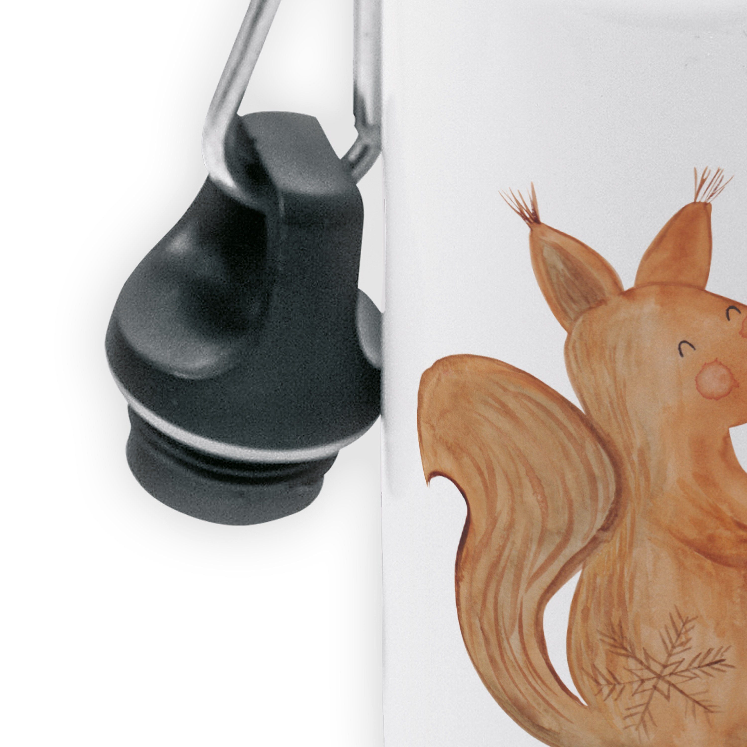 Weiß Wei Eichhörnchen - neues Mr. Geschenk, Frohes Mrs. Weihnachtszeit Jahr, Trinkflasche & - Panda
