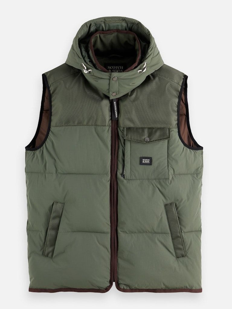 Scotch & Soda Kurzweste Hooded puffer günstig online kaufen