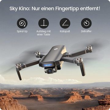 HOLY STONE HS360S Drohne mit Kamera GPS für Erwachsene, 3KM Große Reichweite Drohne (3840*2160P/20FPS, 1280*720P/20FPS, Mit 5G FPV Bildübertragung, 20 Min.Lange Flugzeit, Follow-Me, Rückkehr)