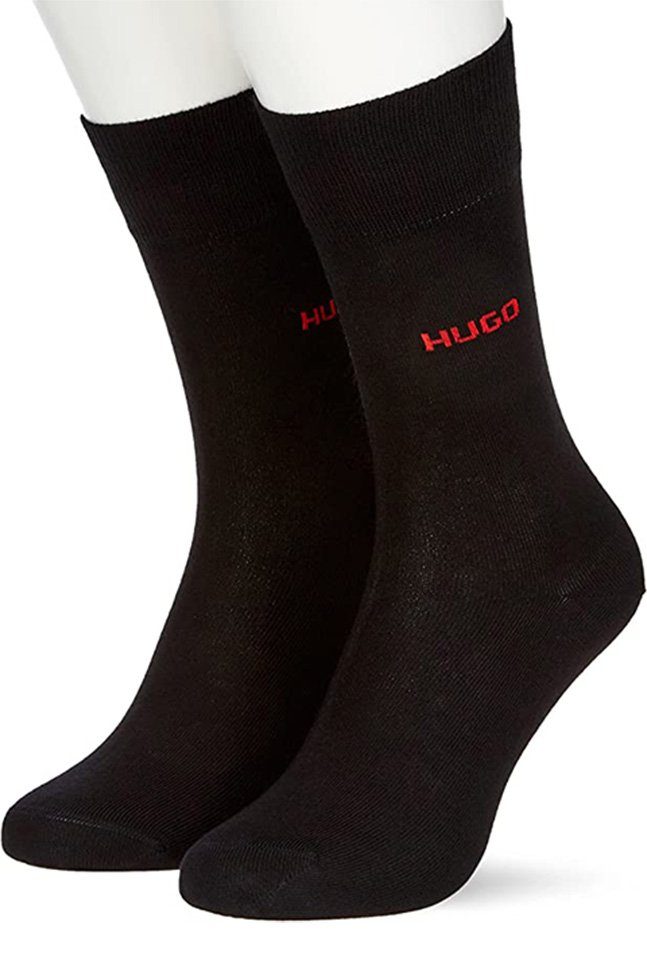 Businesssocken rotes Business-Socken Boss (Pack) 43-46 Schwarz Logo HUGO HUGO HUGO