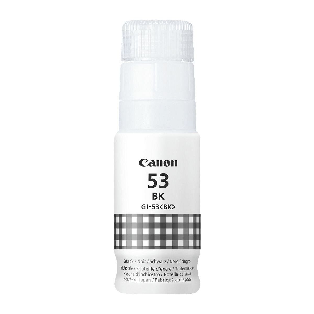 Canon GI-53 BK Tintenpatrone (60 ml, Original Tintenflasche, schwarz)