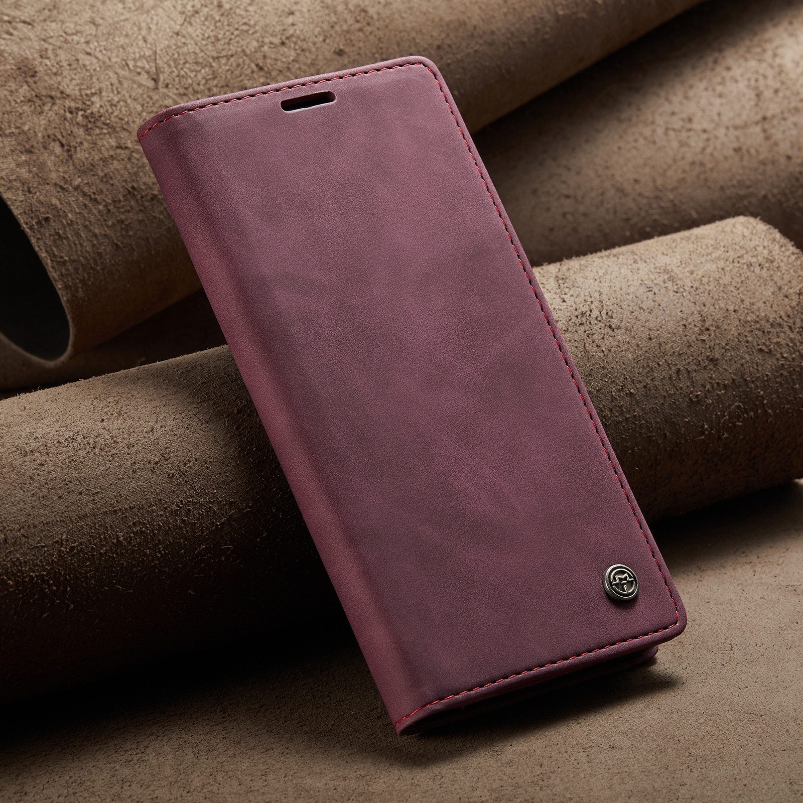CaseMe Handyhülle Premium Hülle für Samsung Klapphülle