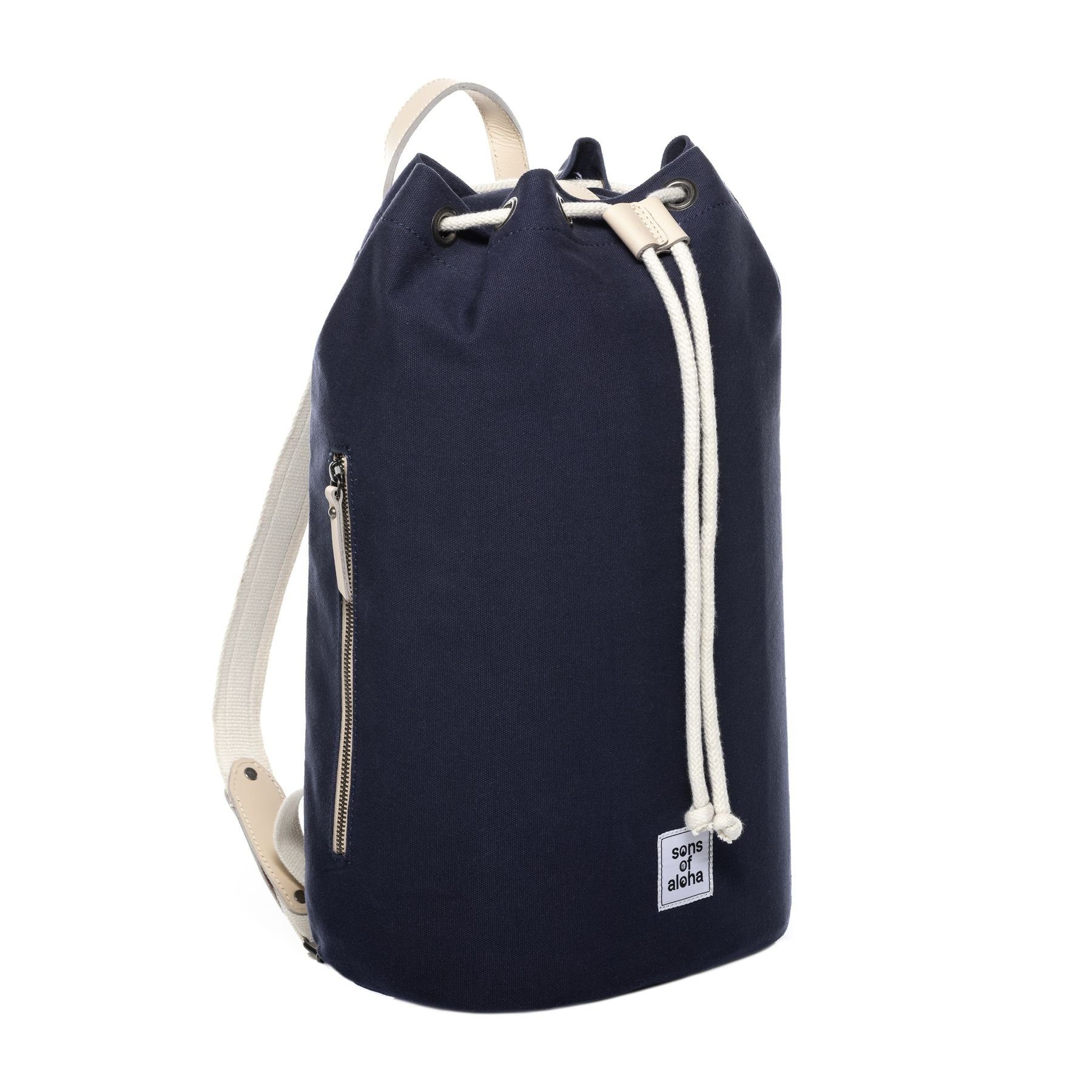 groß Seesack »MALU«, und Rucksack ALOHA Baumwolle handgefertigt SONS OF Canvas aus Matchsack Backpack blau
