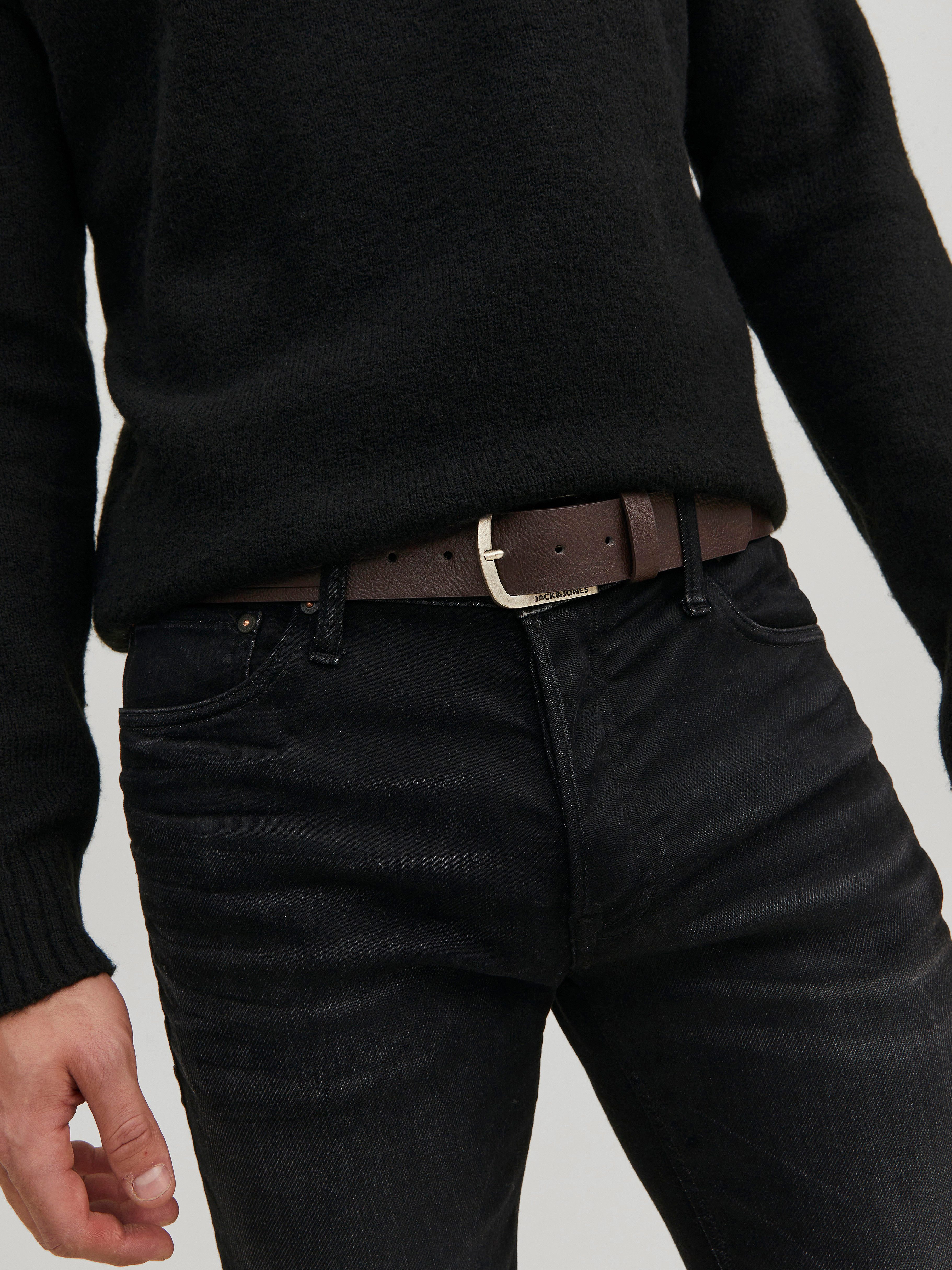 Jack & Jones Ledergürtel JACHARRY BELT NOOS