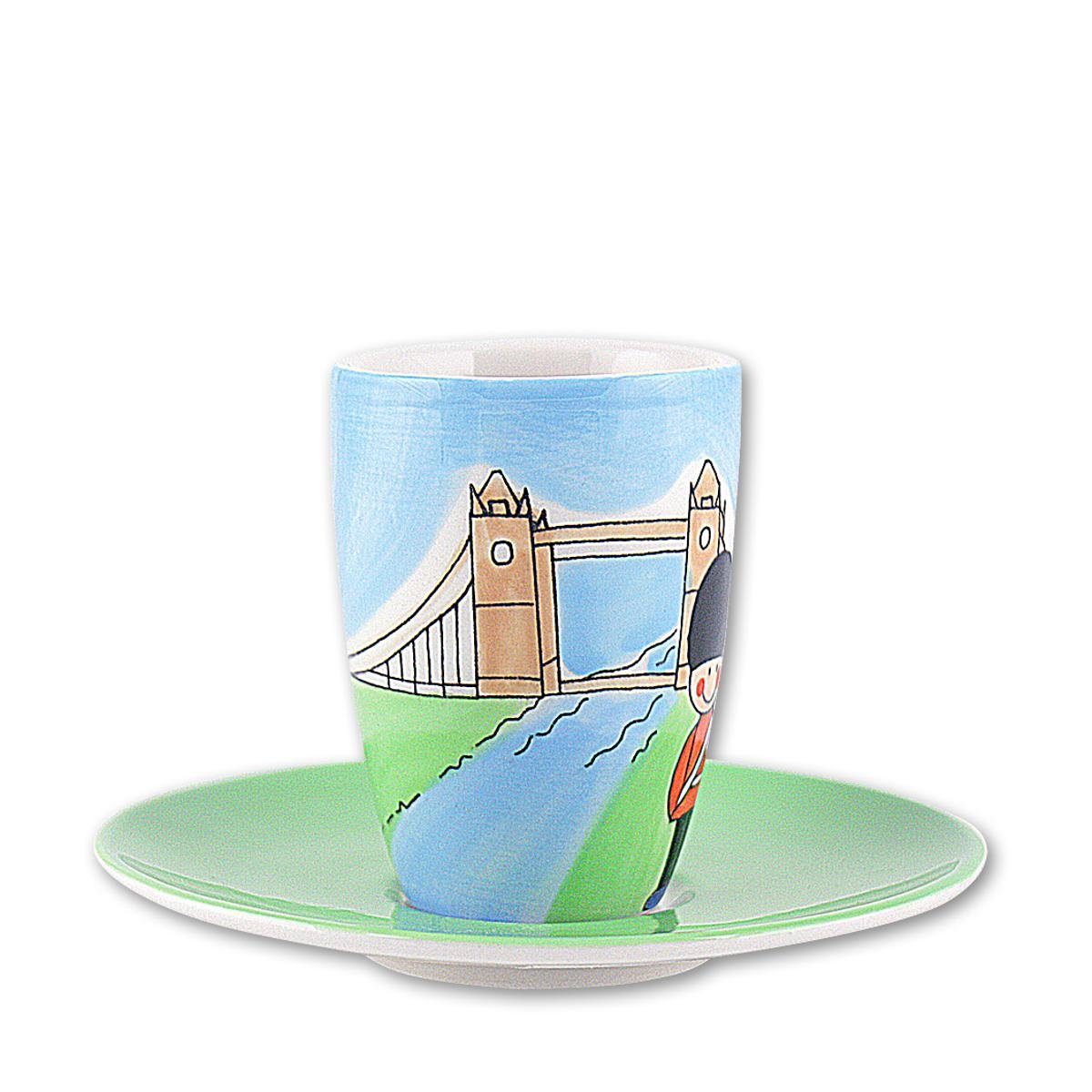 Mila Espressotasse Mila Keramik Espresso-Tasse mit Untere London, Keramik