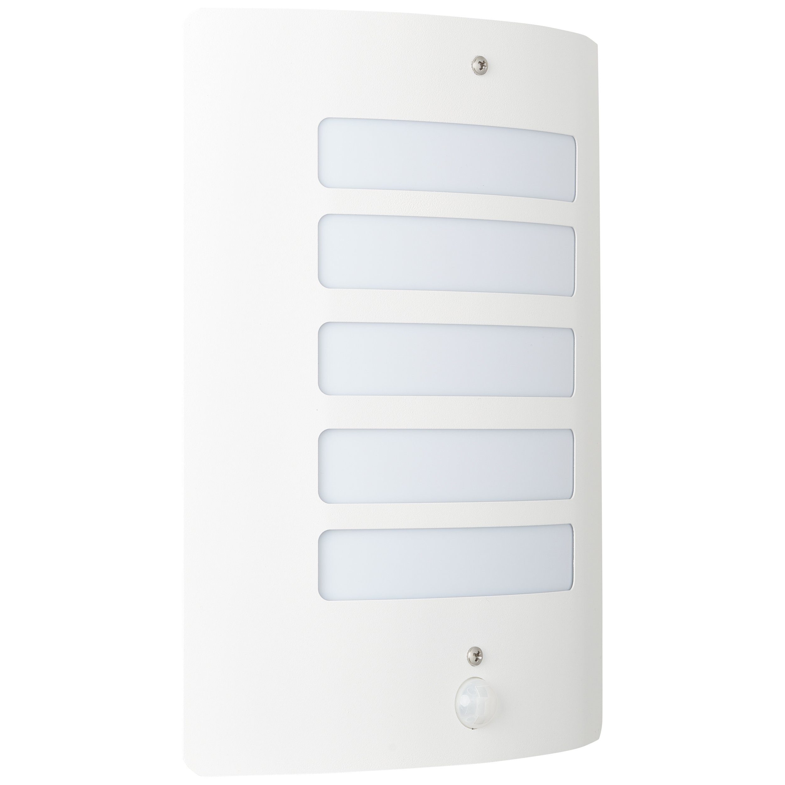 Lightbox Außen-Wandleuchte, Bewegungsmelder, ohne Leuchtmittel, W, weiß Bewegungsmelder, E27, cm, 29 60 23 x Wandlampe, Außen max