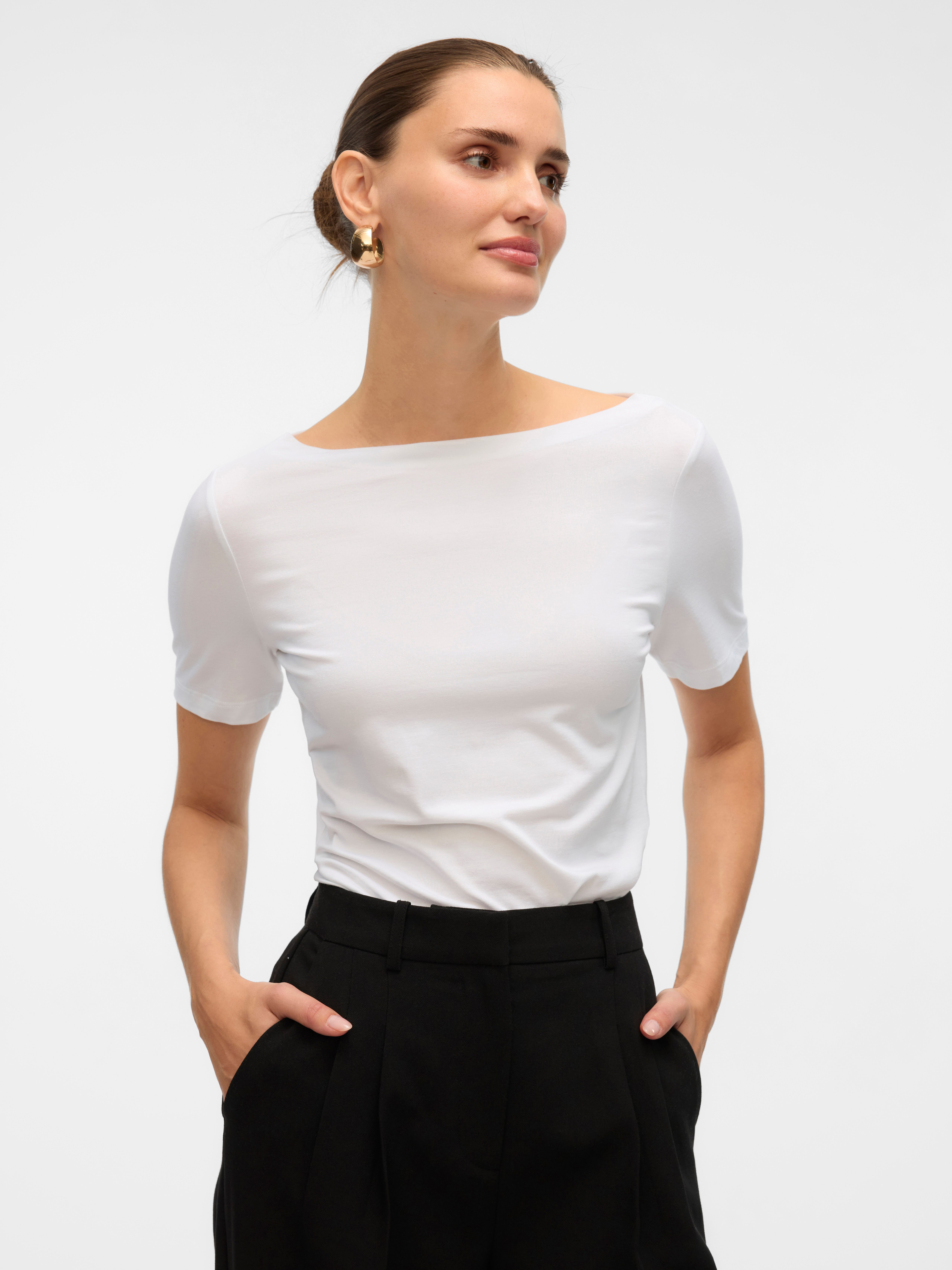 Vero Moda Kurzarmshirt VMPANDA MODAL S/S TOP NOOS günstig online kaufen