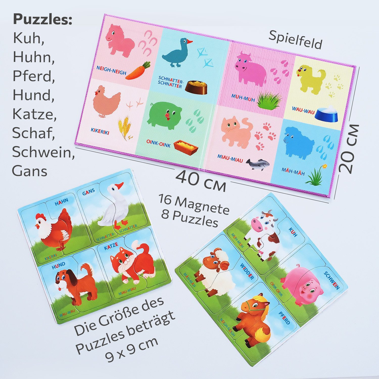 MAGNIKON Lernspielzeug Meine ersten magnetischen Puzzles günstig online kaufen