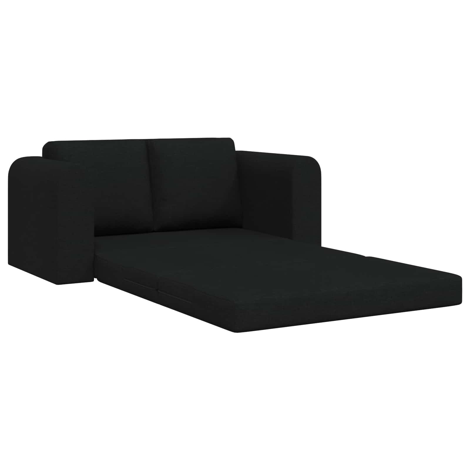 vidaXL Sofa Schlafsofa Schwarz 148 x 71 x 83 cm Stoff, 1 Teile – Bild 4 von 5