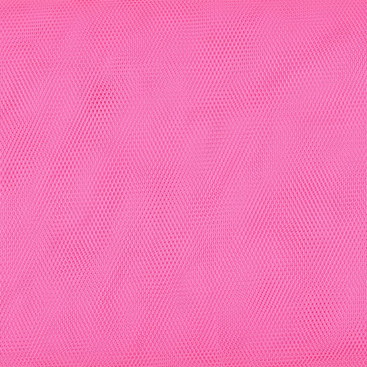SCHÖNER LEBEN. Stoff Kreativstoff Meterware Tüll Polyester neon pink 140cm, pflegeleicht