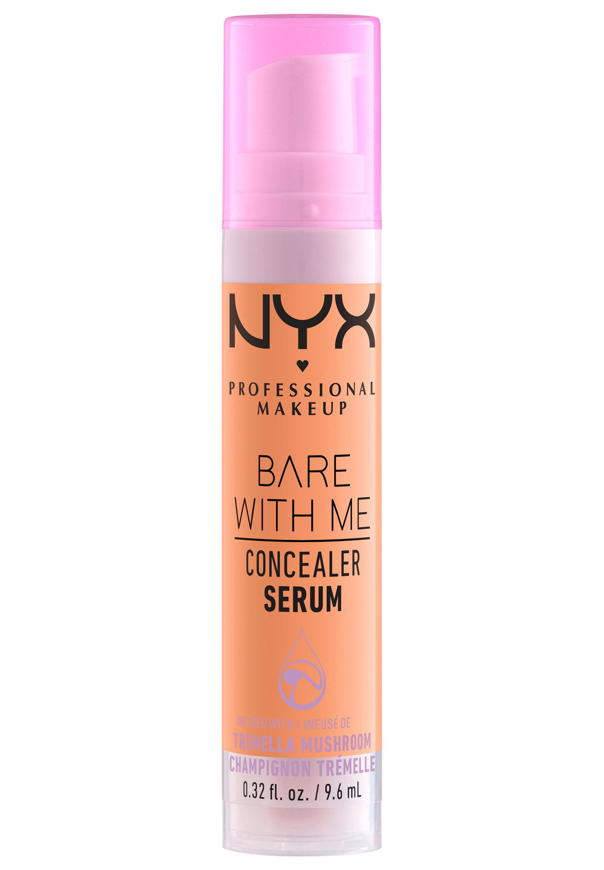 NYX PROFESSIONAL MAKEUP Concealer Bare With Me Concealer Serum, mittlere Deckkraft, kaschiert, rote oder entzündete Hautstellen
