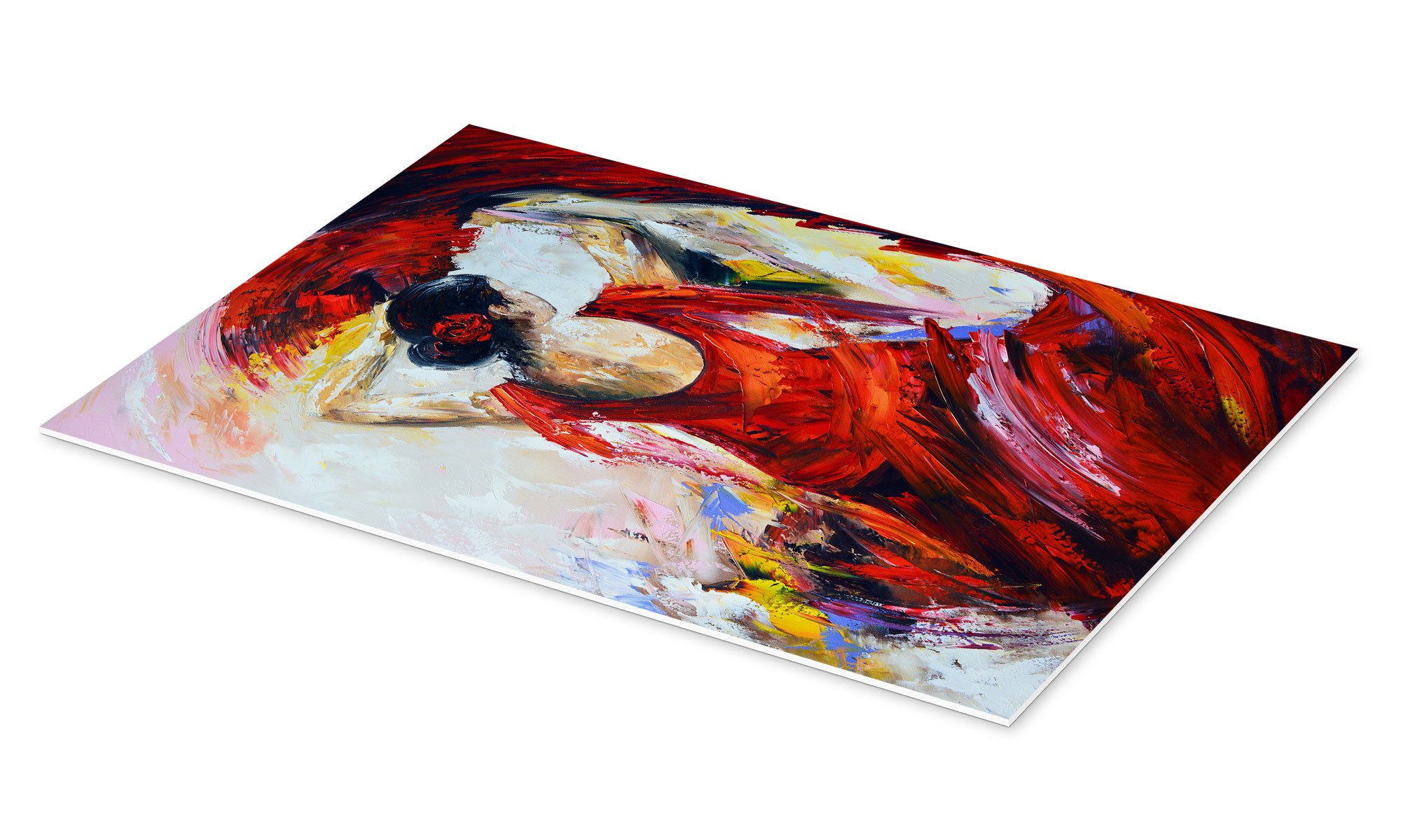 Posterlounge Wandbild Flamenco-Tänzerin III, Theheartofart Gena, erhältlich als Poster, Leinwandbild, Wandsticker oder Acrylglasbild
