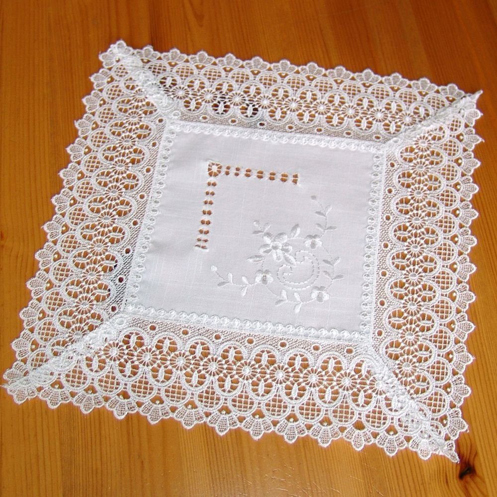 matches21 HOME & HOBBY Tischdecke Tischdeckchen CORA Häkelspitze Landhaus P günstig online kaufen