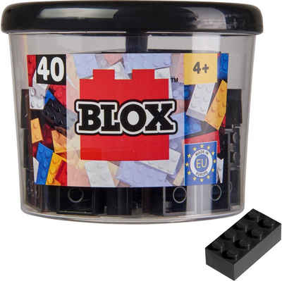 SIMBA Spielbausteine Konstruktionsspielzeug Bausteine Blox 40 Teile 8er schwarz 104118895