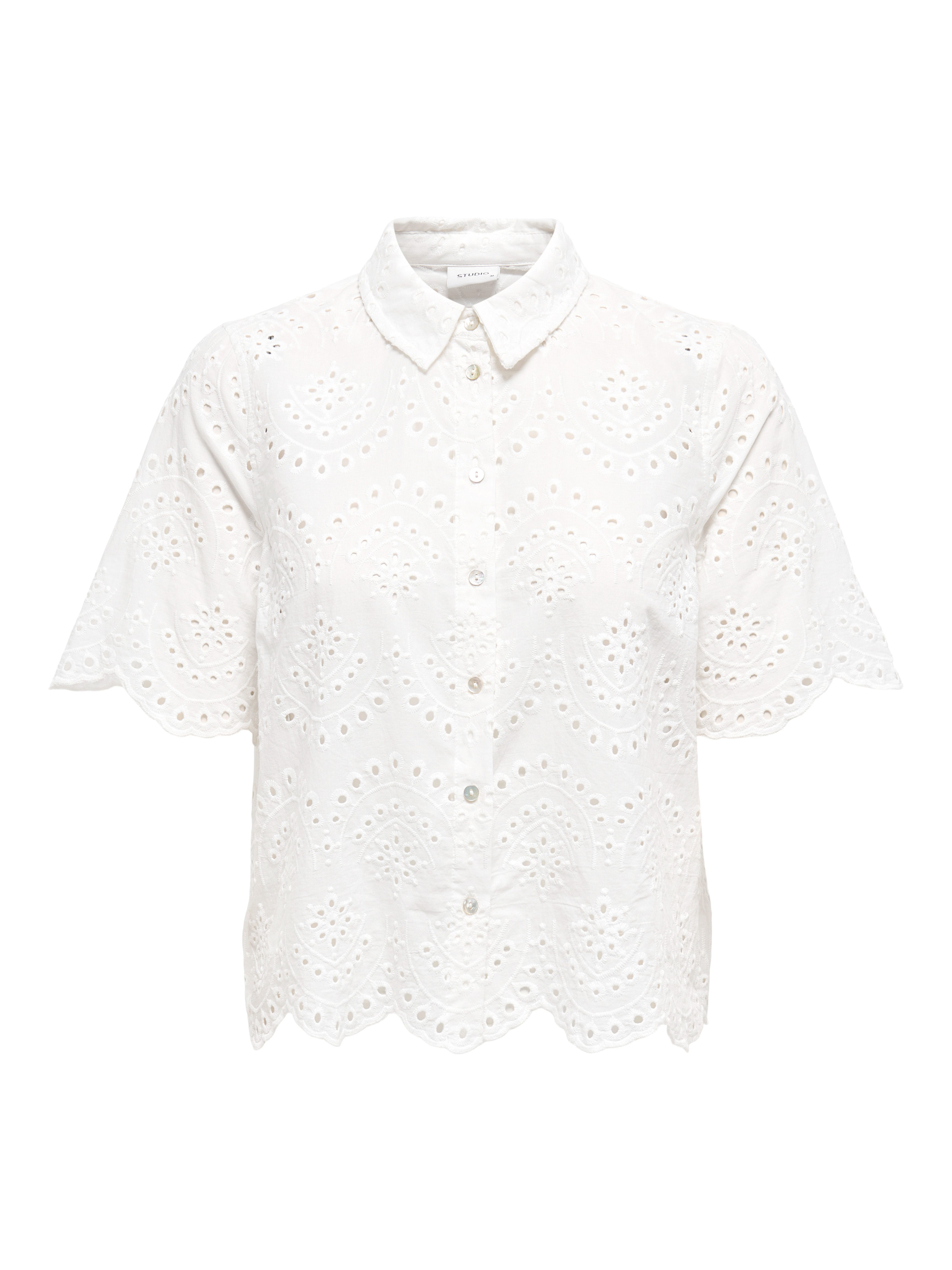 Spitzenbluse ONLVALAIS S/S SHIRT WVN NOOS