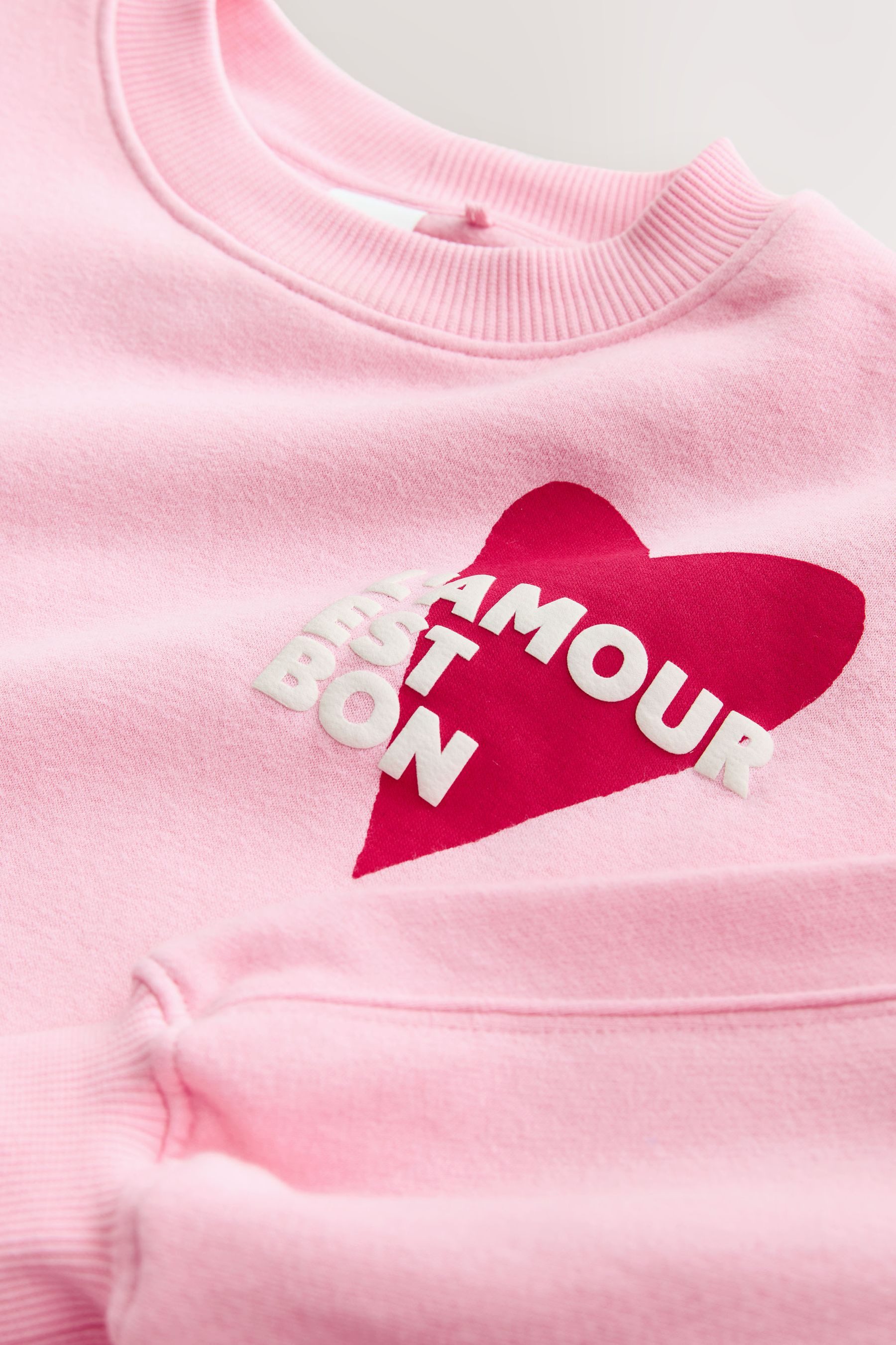 Next Top & Leggings Sweatshirt und ausgestellte Leggings im Set (2-tlg)
